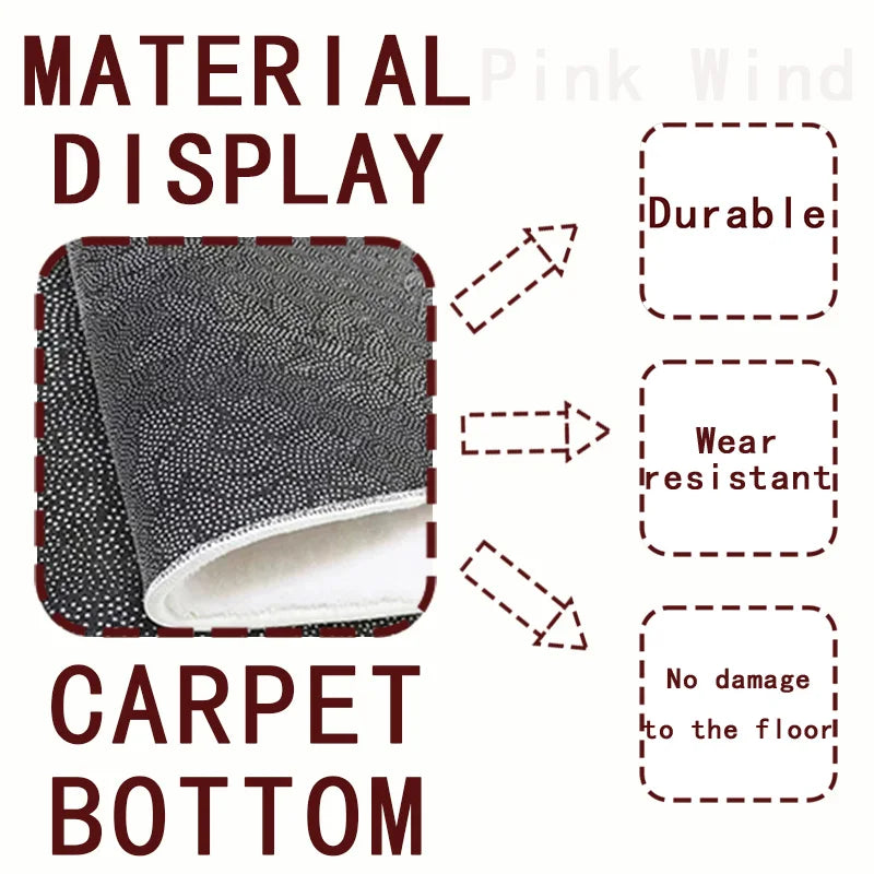 Cute Bear Home Decoration Floor Mat Irregular Cartoon Girl Bedroom Carpet Nightcap Bear Children Rug Plush Soft Foot Mats Tapete