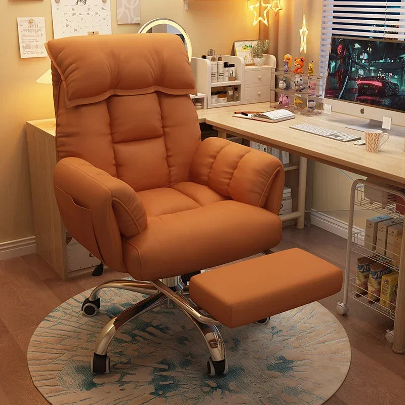 Comfortable Reclining Computer Chair, Sedentary Backrest, Sofa Chair, Bedroom, Study, Living Room, Office, Home
