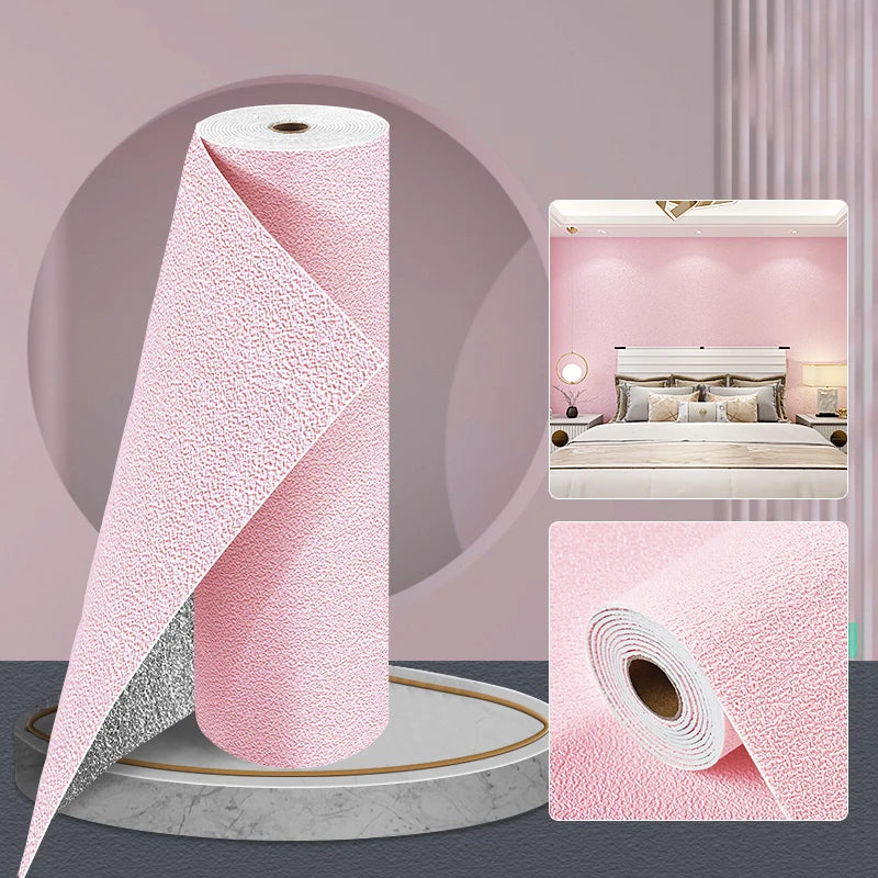 3D Wall Stickers Sound Insulation Antibacterial Moisture-proof Self-Adhesive Waterproof Wallpaper DIY Home Wall Decor