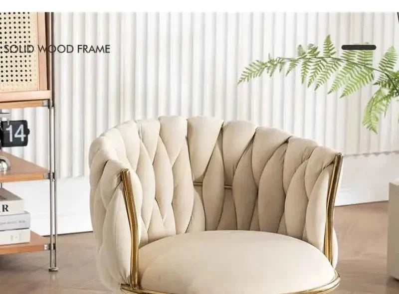Home Girls Bedroom Makeup Chair, Comfortable for Long Periods of Time Grace Living Room Backrest Lift Swivel Chair JQM Furniture