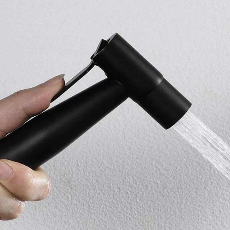Handheld Toilet Bidet Sprayer with Brass Valve Stainless Steel Bidet Shower Hygienic Shower Wall Mounted Toilet Bidet Sprayer
