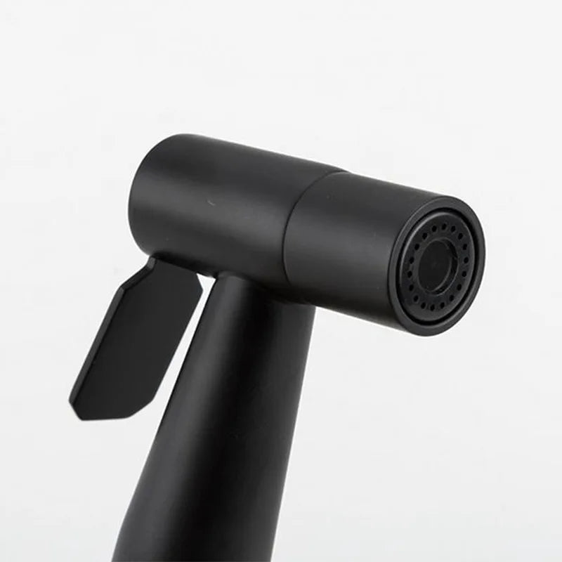 Handheld Toilet Bidet Sprayer with Brass Valve Stainless Steel Bidet Shower Hygienic Shower Wall Mounted Toilet Bidet Sprayer