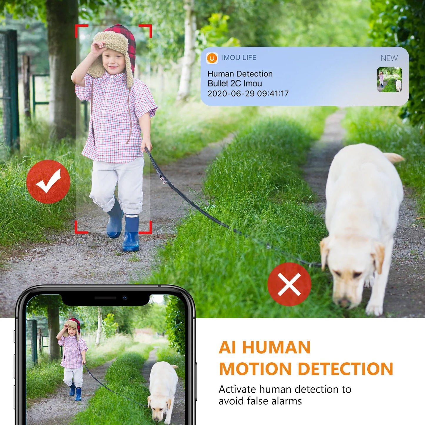 IMOU 3PCS Bullet 2C 4MP Wifi Camera Weatherproof AI Human Detection Outdoor Surveillance IP Camera Wholesale