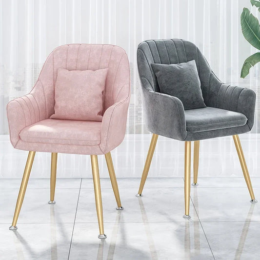 Nordic Luxury Modern Dining Chair Ins Internet Celebrity Manicure Makeup Chair Relaxing Backrest Ergonomic Chair Furniture