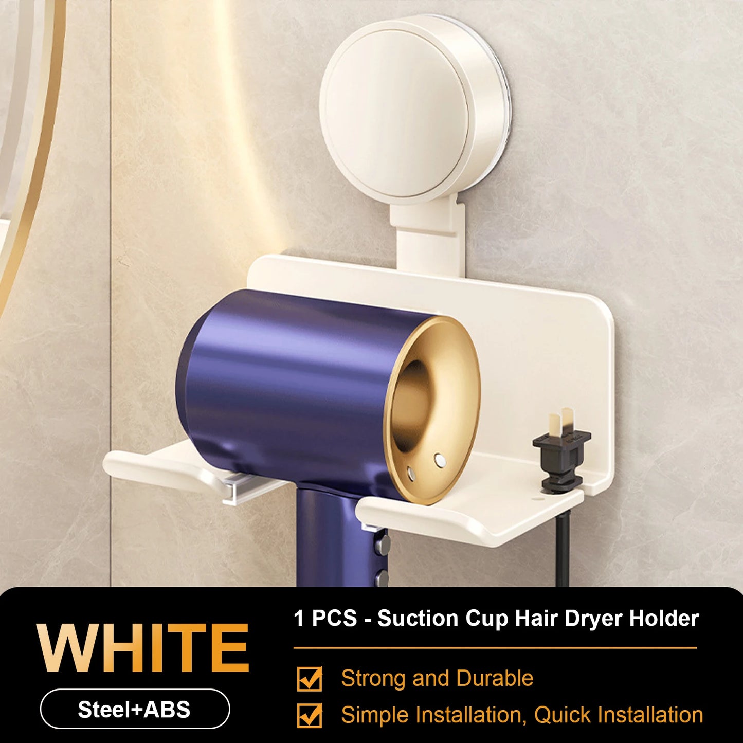 Hair Dryer Holder Wall Dryer Cradle Straightener Stand Hairdryer Organizer Box Toilet Blower Holder Shelf Bathroom Accessories