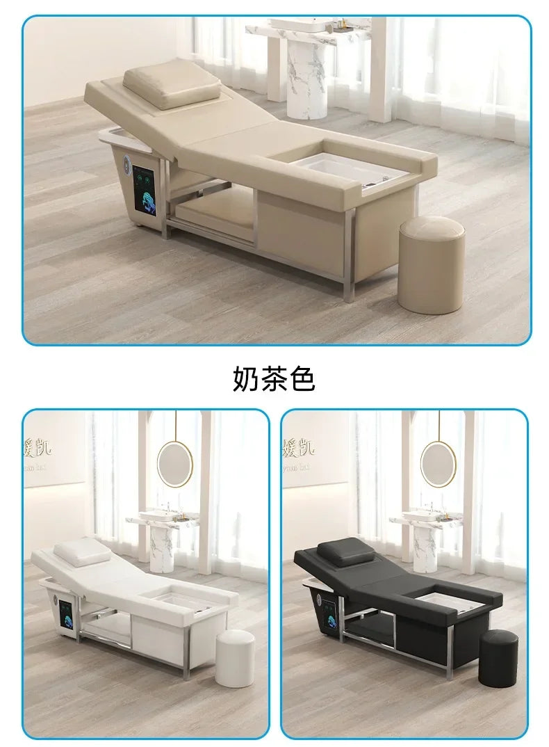 Shower Head Spa Shampo Chair Move Adjust Foot Portable Sink Luxury Hair Wash Bed Massage Shampouineuse Salon Equipment MQ50SC