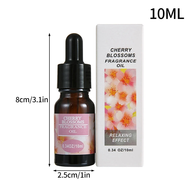 10ml Essential Oils Fragrance Lavender Lemon Jasmine Rose Sandalwood Diffuser Humidifier Scent Making Scented Candles Massage