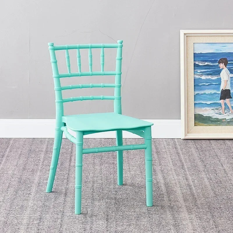 5 Pieces Lightweight Children's Furniture Plastic Chiavari Chairs Suitable for Living Rooms Restaurants Schools Parties Camping