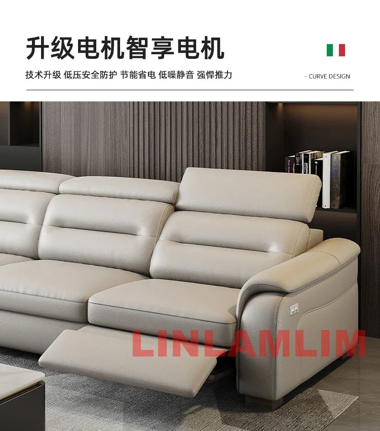 MINGDIBAO Multifunctional Convertible Sofa Bed With Eletric Recliner, Folding Sofa Cama With Power Reclining Seats & Storage Box