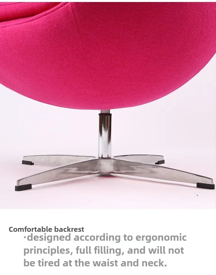 Modern Art Designer Leisure Creative Chair Office Leisure Eggshell Modern Art Egg Chair Nordic Single Sofa Egg Chair Egg Shell