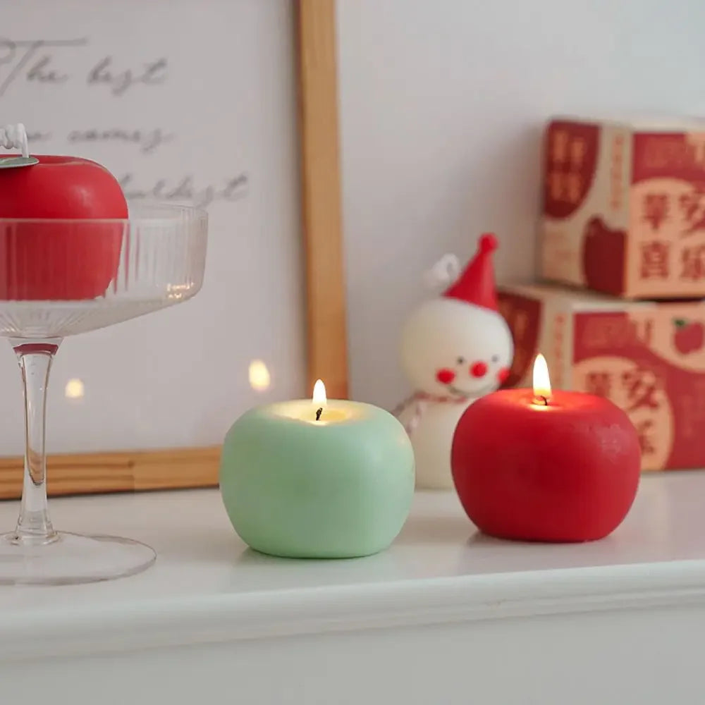 Apple Candle Aromatherapy Gift Box Candle Styling Gift for Teachers Candle Blessings Creative Photography Props Decoration