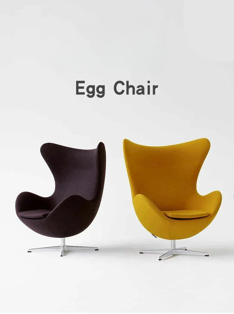 Modern Art Designer Leisure Creative Chair Office Leisure Eggshell Modern Art Egg Chair Nordic Single Sofa Egg Chair Egg Shell