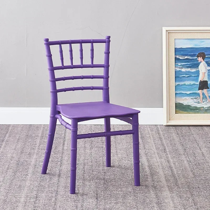 5 Pieces Lightweight Children's Furniture Plastic Chiavari Chairs Suitable for Living Rooms Restaurants Schools Parties Camping