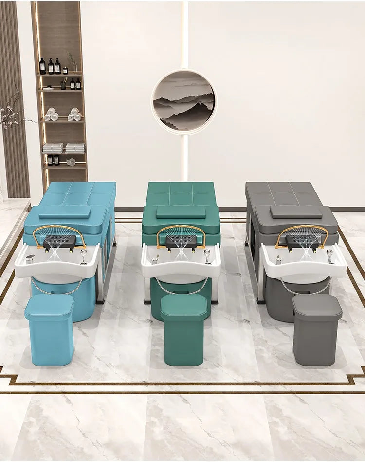 Massage shampoo bed Hair salon special multi-functional Thai fumigation head treatment bed Beauty bed Constant temperature water
