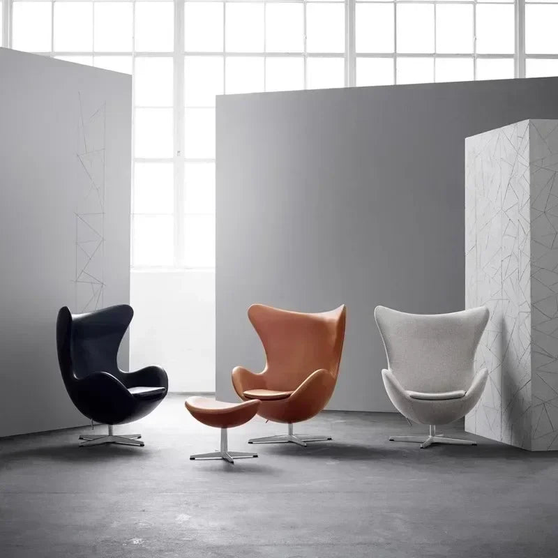 Modern Art Designer Leisure Creative Chair Office Leisure Eggshell Modern Art Egg Chair Nordic Single Sofa Egg Chair Egg Shell