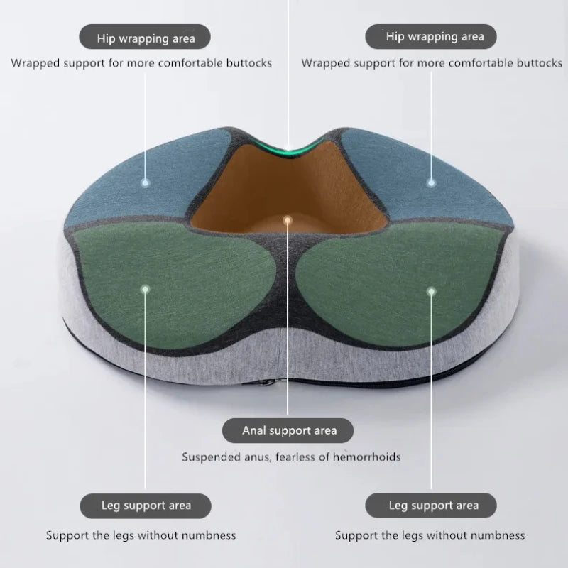 Hemorrhoid Mat Health Care Seat Cushion Memory Foam Sciatica Tailbone Bed Sores Donuts Shape Sitting Pain Relief Travel Office