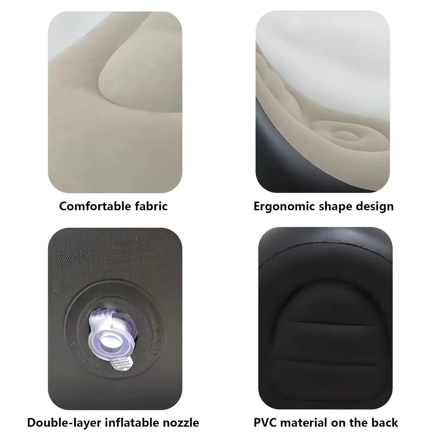 New Inflatable Leisure Bean Bag Sofa Lazy Sofa Set Outdoor Foldable Recliner Bed Fluffy Seat Tatami Footstool Bedroom Chair