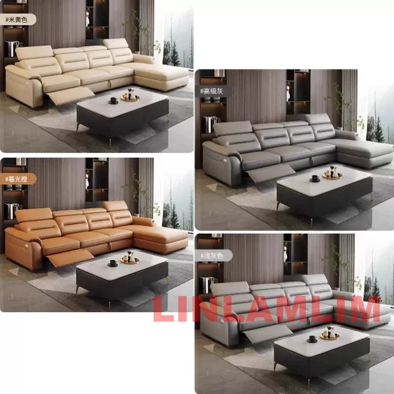 MINGDIBAO Multifunctional Convertible Sofa Bed With Eletric Recliner, Folding Sofa Cama With Power Reclining Seats & Storage Box