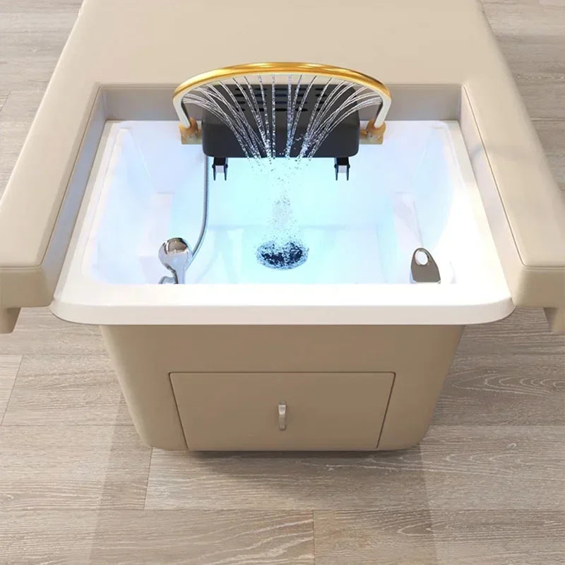 Shower Head Spa Shampo Chair Move Adjust Foot Portable Sink Luxury Hair Wash Bed Massage Shampouineuse Salon Equipment MQ50SC