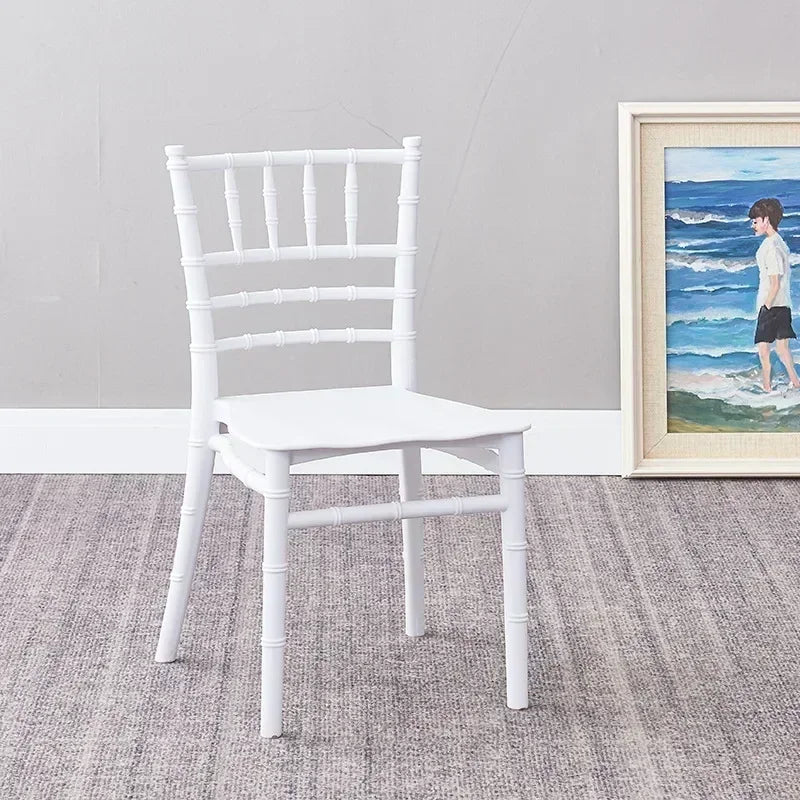5 Pieces Lightweight Children's Furniture Plastic Chiavari Chairs Suitable for Living Rooms Restaurants Schools Parties Camping