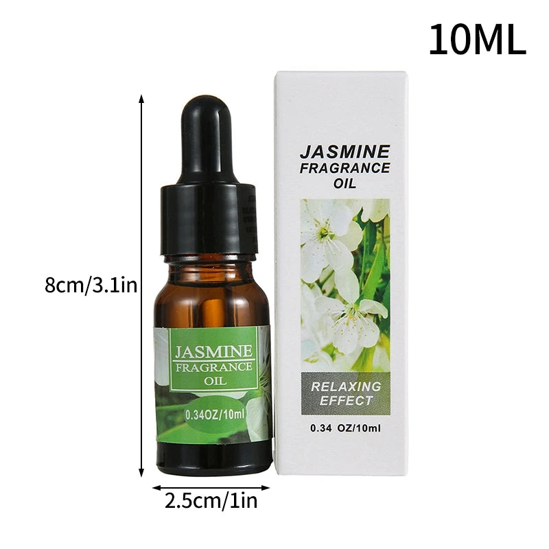 10ml Essential Oils Fragrance Lavender Lemon Jasmine Rose Sandalwood Diffuser Humidifier Scent Making Scented Candles Massage