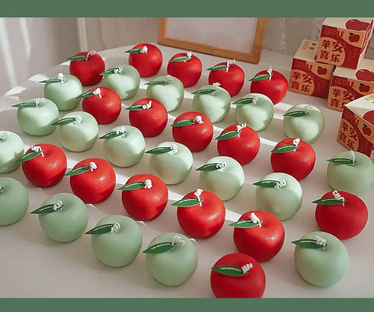 Apple Candle Aromatherapy Gift Box Candle Styling Gift for Teachers Candle Blessings Creative Photography Props Decoration