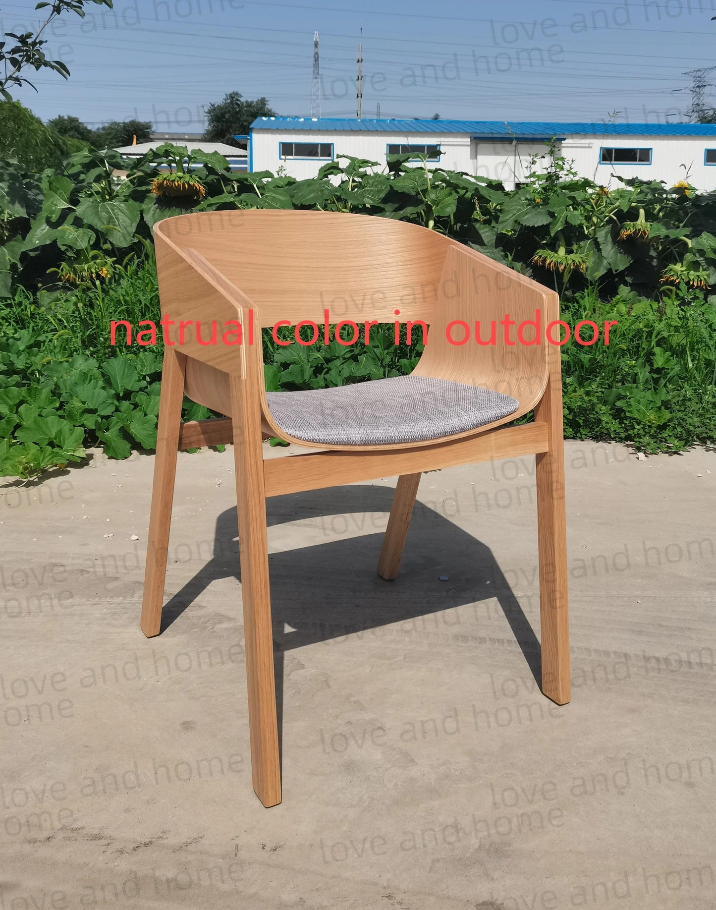 Nordic Oak Solid Wood Plywood Dining Curved Merano Backrest Armchair Chair Leisure Lounge Chair Denmark