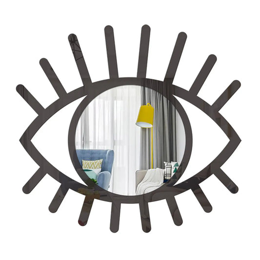 Eye Wall Mirror Decor Boho Wall Mirror Decor Artistic Eye Shaped Mirror Bathroom Entryway Wall Decor Wall Mounted Mirror