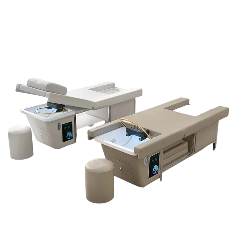 Shower Head Spa Shampo Chair Move Adjust Foot Portable Sink Luxury Hair Wash Bed Massage Shampouineuse Salon Equipment MQ50SC