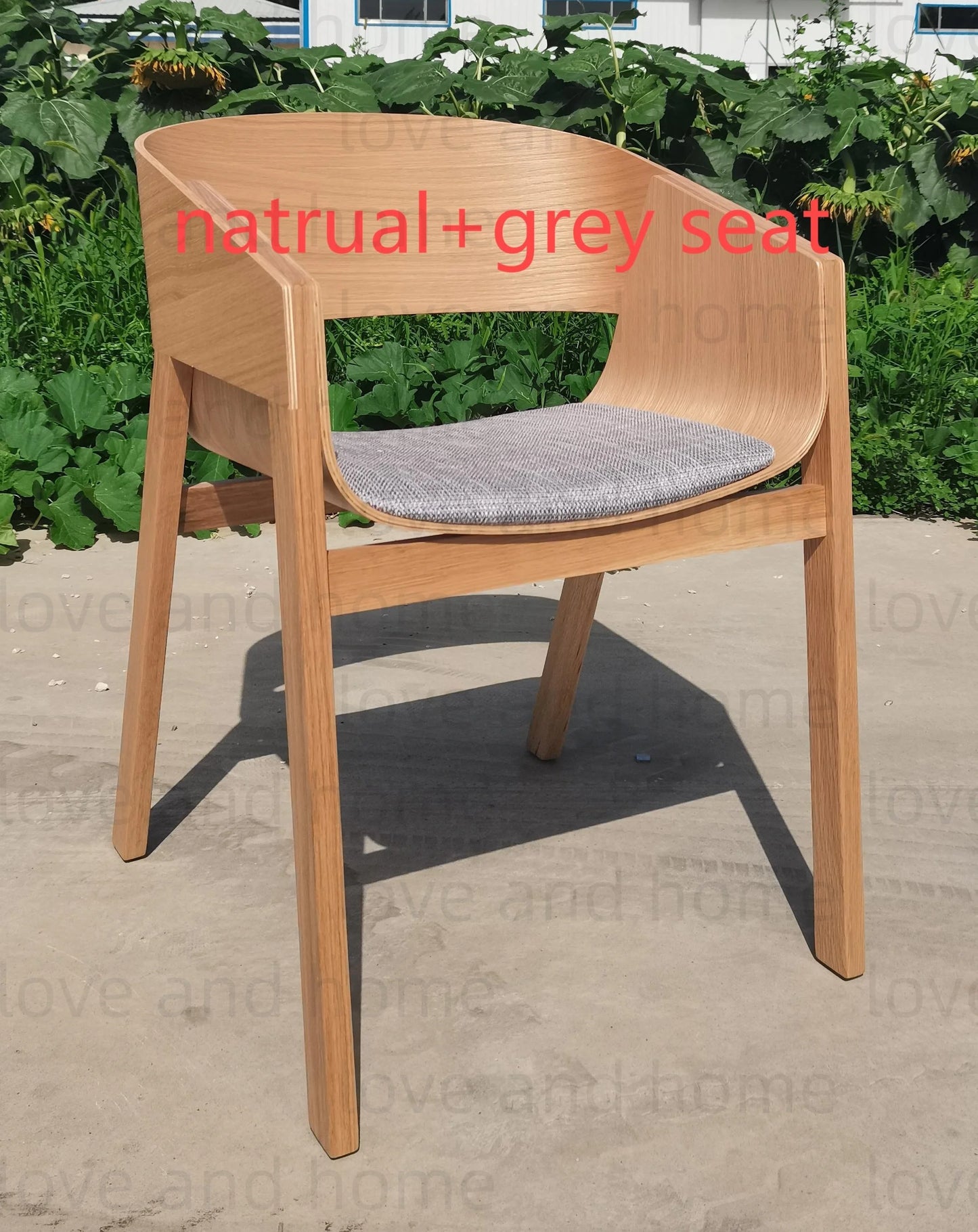 Nordic Oak Solid Wood Plywood Dining Curved Merano Backrest Armchair Chair Leisure Lounge Chair Denmark