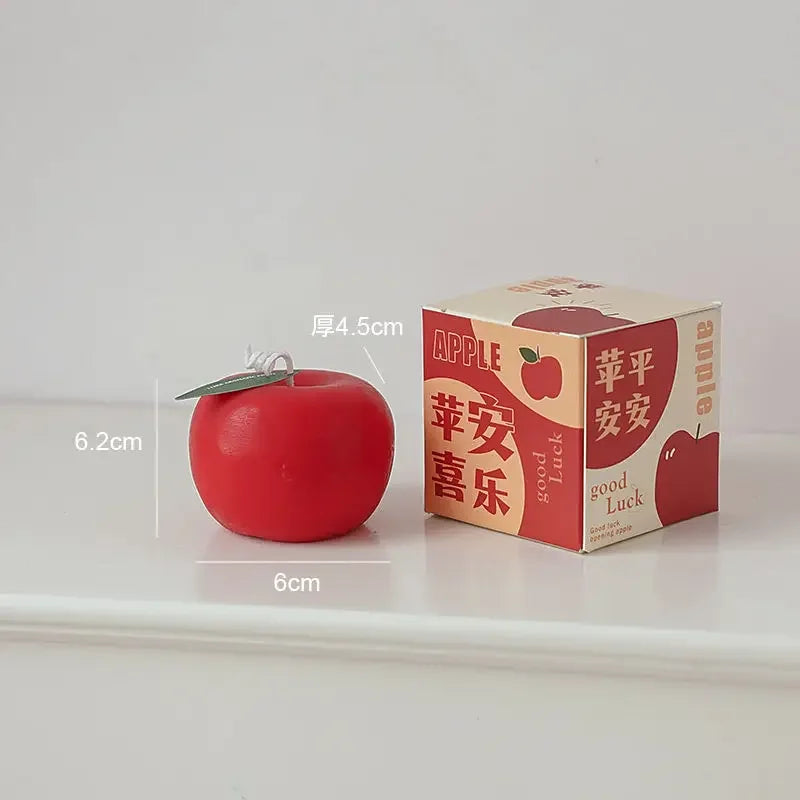 Apple Candle Aromatherapy Gift Box Candle Styling Gift for Teachers Candle Blessings Creative Photography Props Decoration