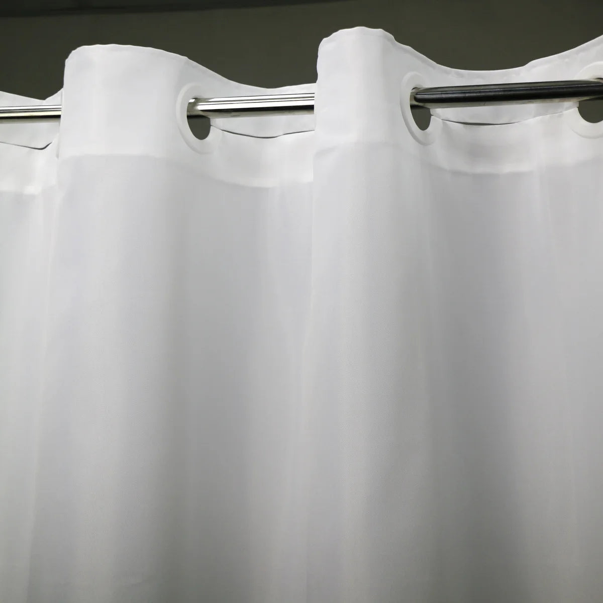 Minghe No Hook Shower Curtain,Heavy Duty Cloth 12 G,Hotel Quality Fabric Bathroom Shower Curtain