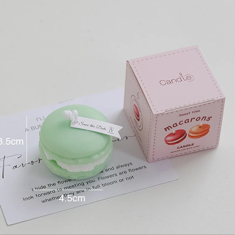Macaron Aromatherapy Candle Photo Prop Diy Birthday Gift Fragrance Candle Perfume Scent Creative Gift