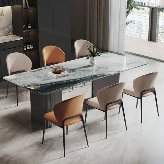 Modern luxury dining chairs home chairs designer model rooms soft pack chairs creative hotels minimalist Nordic backrest chairs