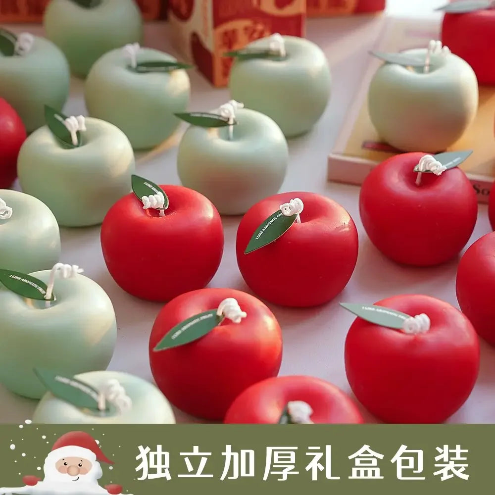 Apple Candle Aromatherapy Gift Box Candle Styling Gift for Teachers Candle Blessings Creative Photography Props Decoration