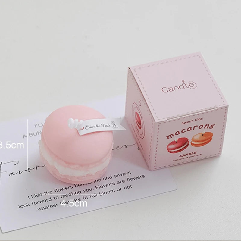 Macaron Aromatherapy Candle Photo Prop Diy Birthday Gift Fragrance Candle Perfume Scent Creative Gift