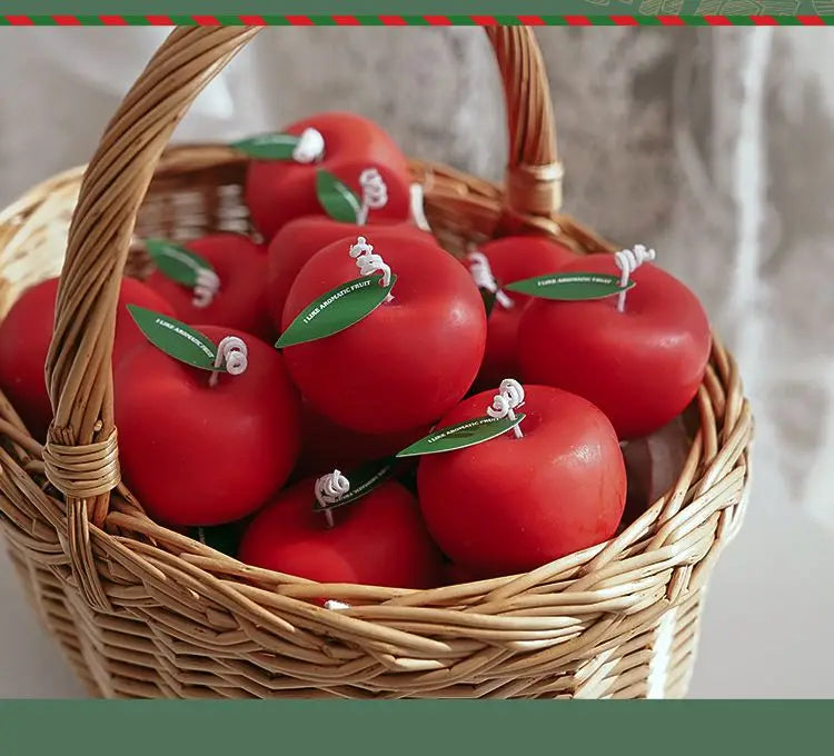 Apple Candle Aromatherapy Gift Box Candle Styling Gift for Teachers Candle Blessings Creative Photography Props Decoration
