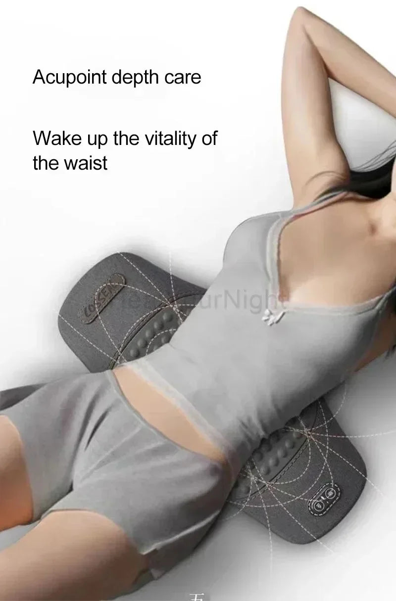 Soothe Waist Pillow Back Massage Protection Pad Massage Lying Flat Waist Relief Waist Support Heating Vibrating Back Massager