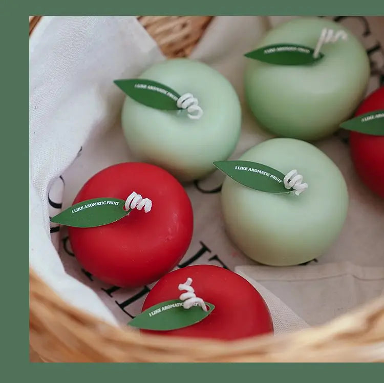 Apple Candle Aromatherapy Gift Box Candle Styling Gift for Teachers Candle Blessings Creative Photography Props Decoration