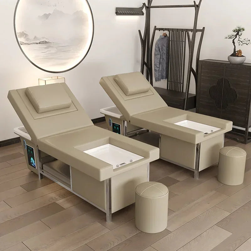 Shower Head Spa Shampo Chair Move Adjust Foot Portable Sink Luxury Hair Wash Bed Massage Shampouineuse Salon Equipment MQ50SC