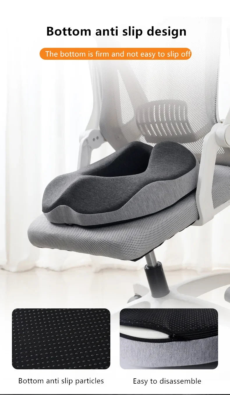 Hemorrhoid Mat Health Care Seat Cushion Memory Foam Sciatica Tailbone Bed Sores Donuts Shape Sitting Pain Relief Travel Office