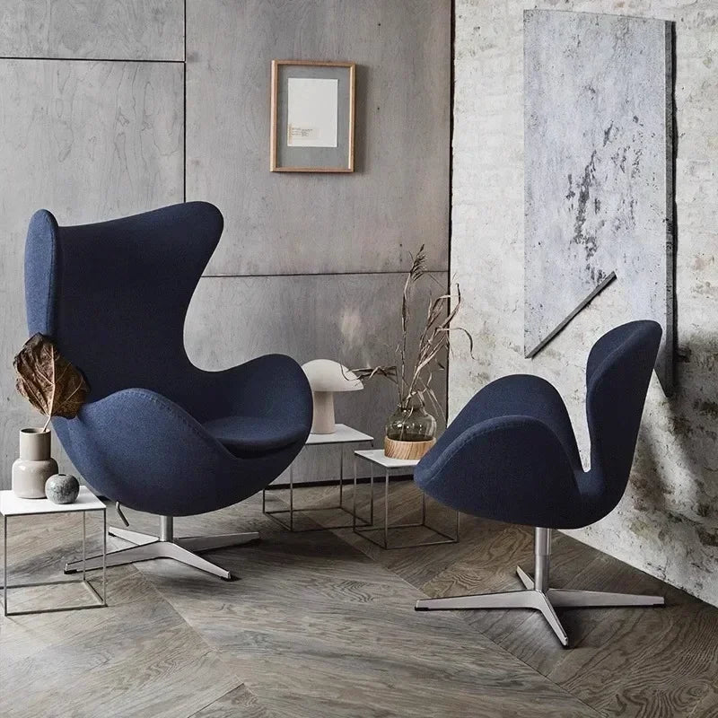 Modern Art Designer Leisure Creative Chair Office Leisure Eggshell Modern Art Egg Chair Nordic Single Sofa Egg Chair Egg Shell