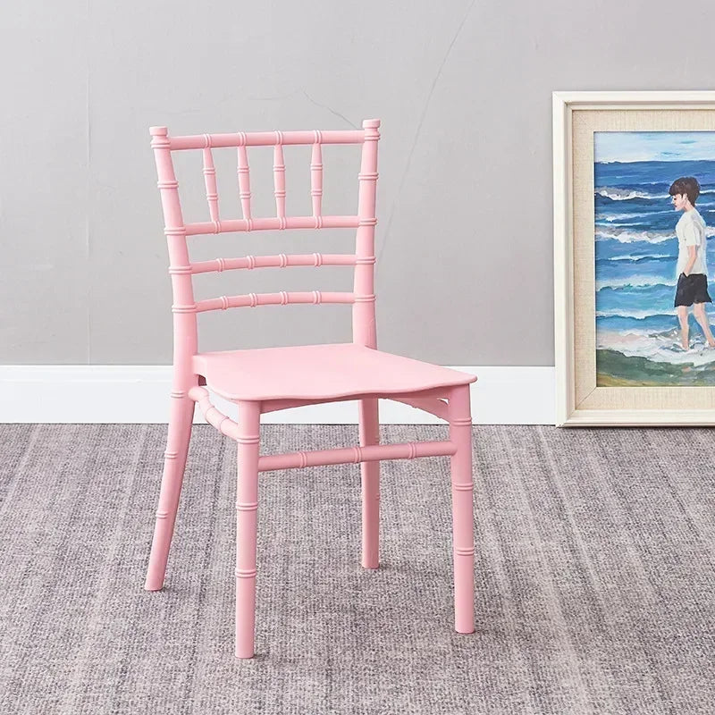 5 Pieces Lightweight Children's Furniture Plastic Chiavari Chairs Suitable for Living Rooms Restaurants Schools Parties Camping
