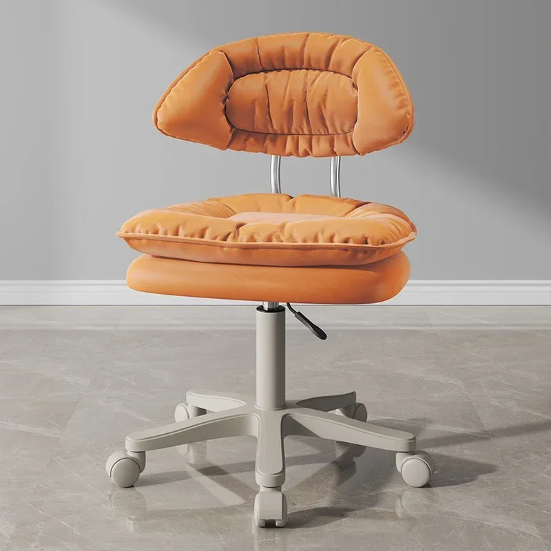 Nordic Luxury Salon Stool Special Lifting Rotating Backrest Bar Seat Large Hairdressing Manicurist Circle Chair