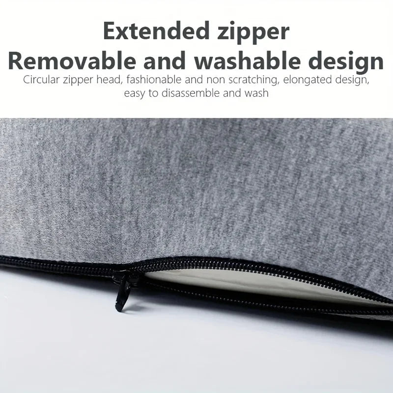 Memory Foam One-piece Seat Cushion Backrest Office Chair Cushion Massage Lumbar Support Pain Relief Breathable Car Butt Pad