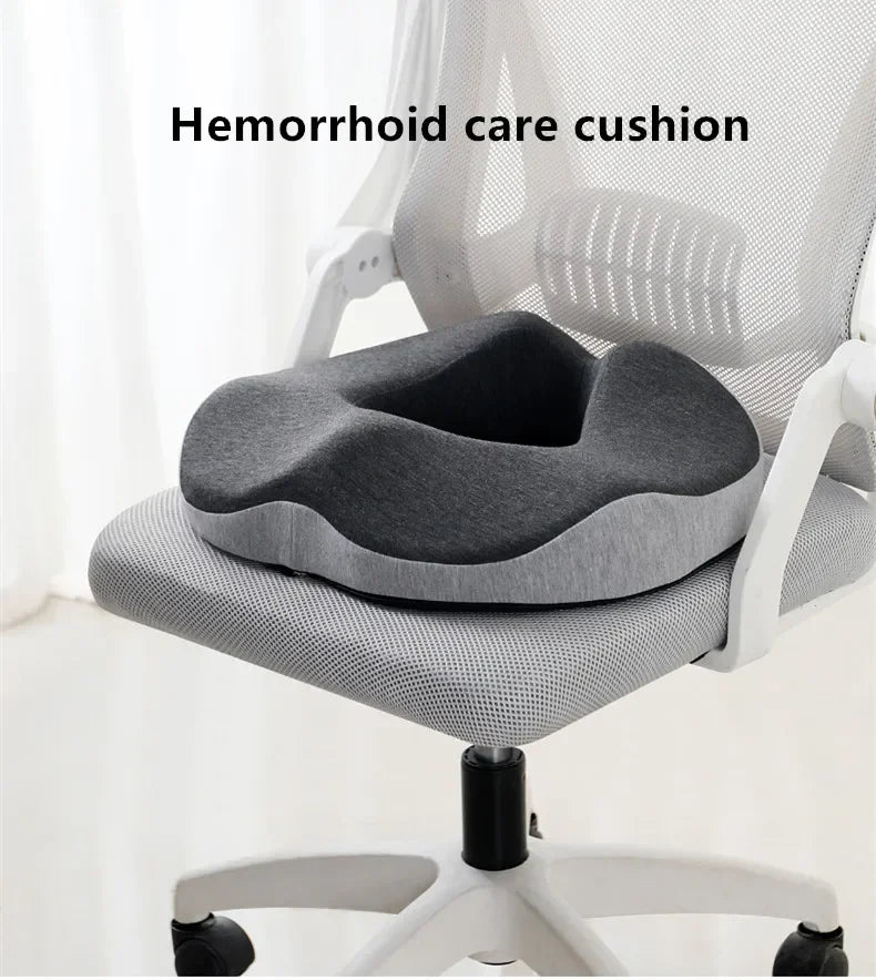 Hemorrhoid Mat Health Care Seat Cushion Memory Foam Sciatica Tailbone Bed Sores Donuts Shape Sitting Pain Relief Travel Office