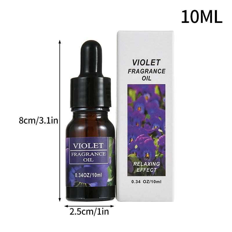 10ml Essential Oils Fragrance Lavender Lemon Jasmine Rose Sandalwood Diffuser Humidifier Scent Making Scented Candles Massage