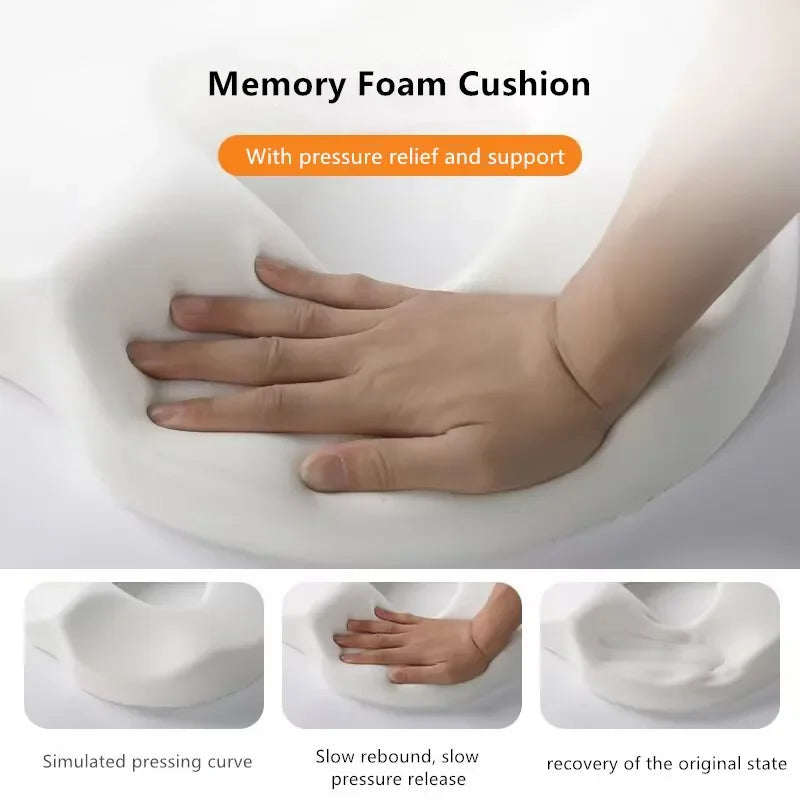 Hemorrhoid Mat Health Care Seat Cushion Memory Foam Sciatica Tailbone Bed Sores Donuts Shape Sitting Pain Relief Travel Office