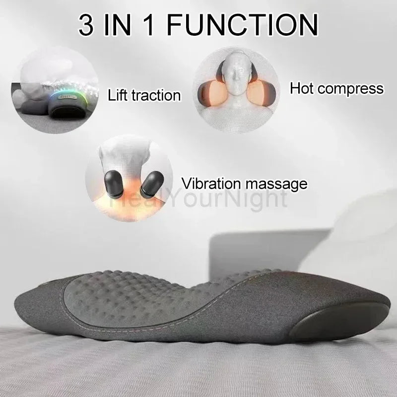 Soothe Waist Pillow Back Massage Protection Pad Massage Lying Flat Waist Relief Waist Support Heating Vibrating Back Massager