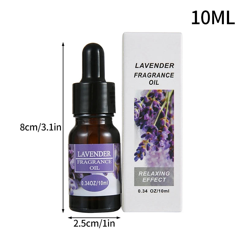 10ml Essential Oils Fragrance Lavender Lemon Jasmine Rose Sandalwood Diffuser Humidifier Scent Making Scented Candles Massage